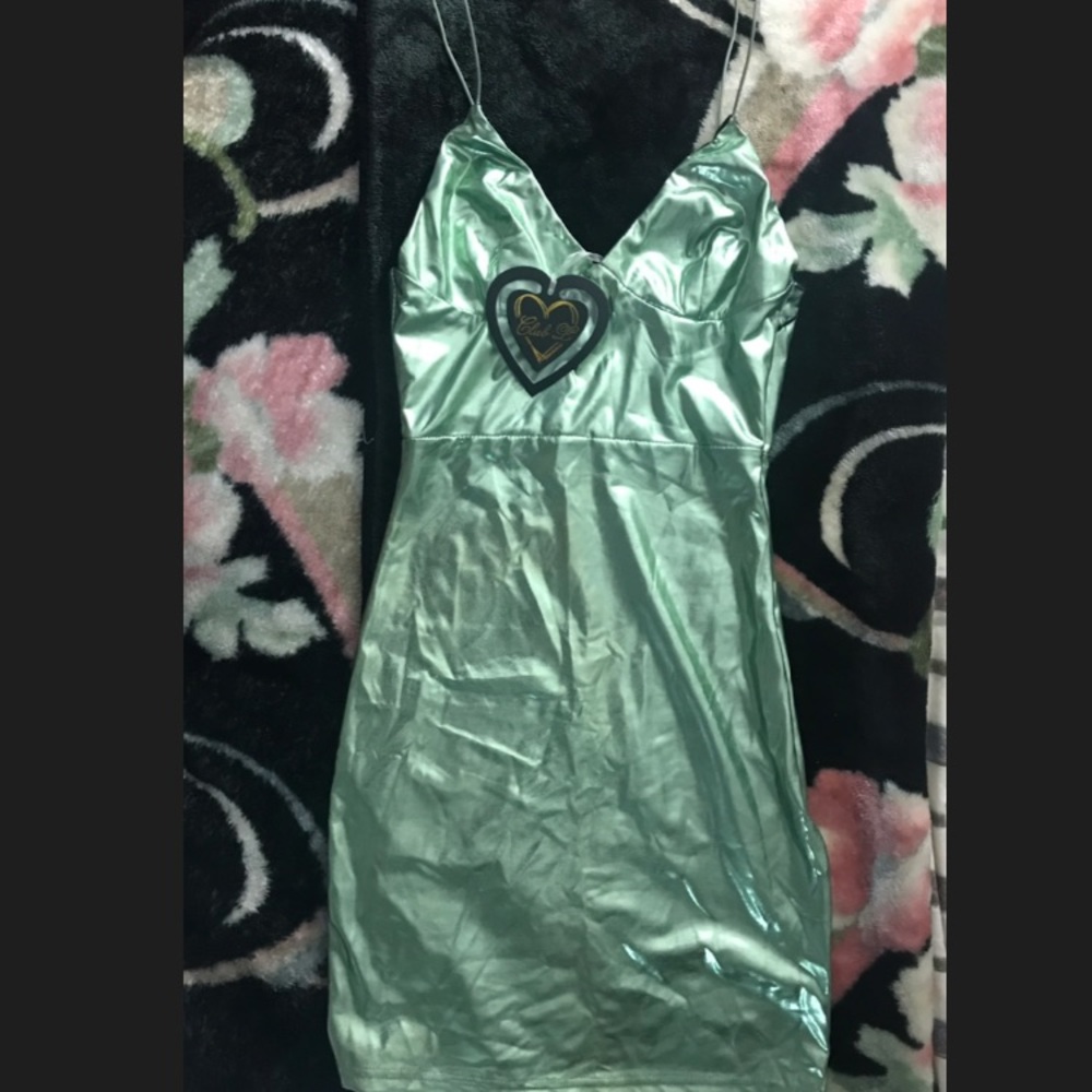 Club L Neon Green mini dress